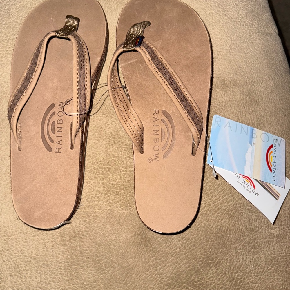 Rainbow Brown Sandals